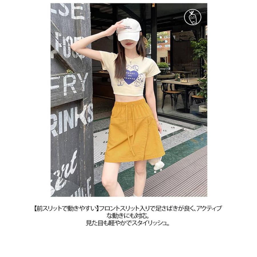 夏 インナーパンツ付き インナー付き スカート スカパン ゴルフ