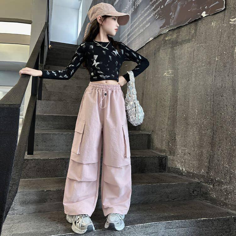 ダンスパンツ 14色 シャカシャカ カーゴパンツ ヒップホップ k-pop