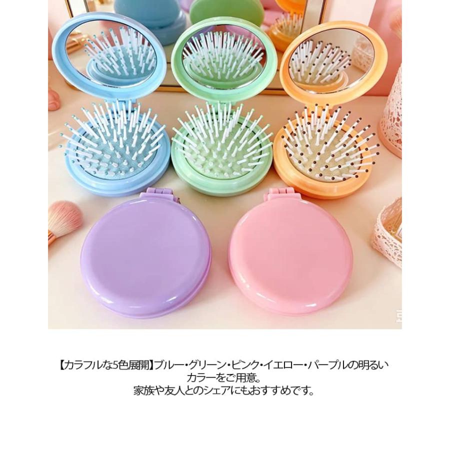 【新品未使用】ドラゴンクエスト　ブラシ、ミラー、ポリッシュ、ヘアバンド ブルー ヘアブラシ コンパクトミラー 10個セット 折りたたみ 携帯