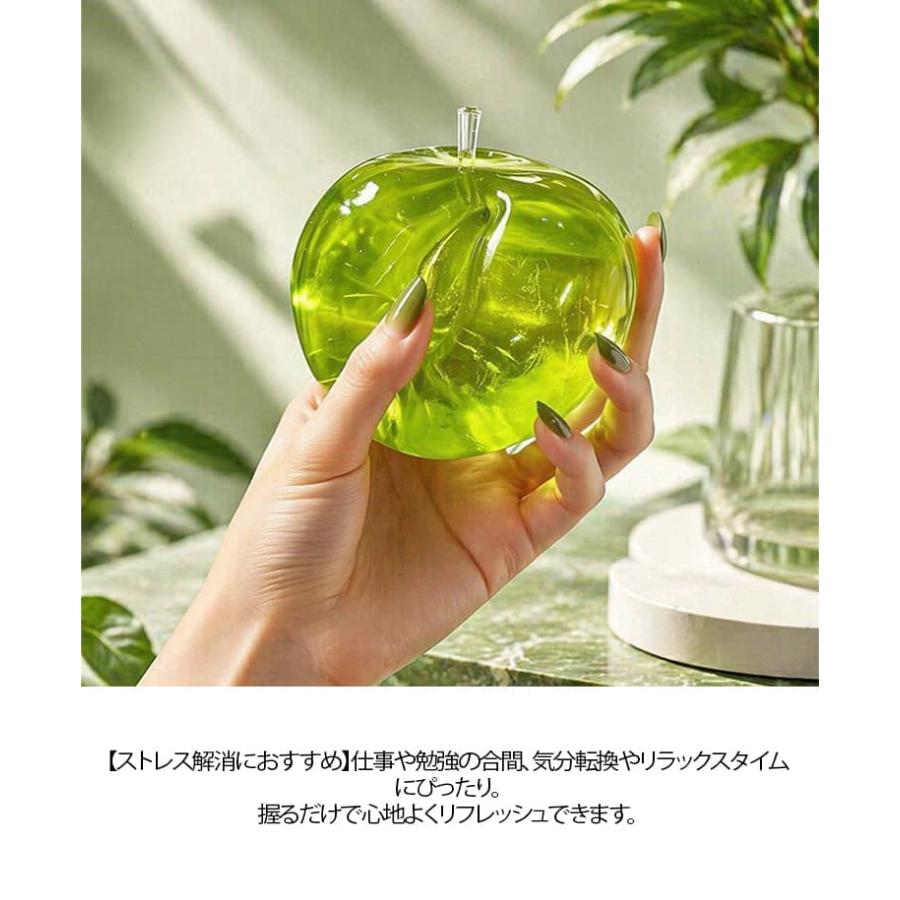 水感 スクイーズ玩具 りんごスクイーズ 2個セット フィジェットトイ 赤