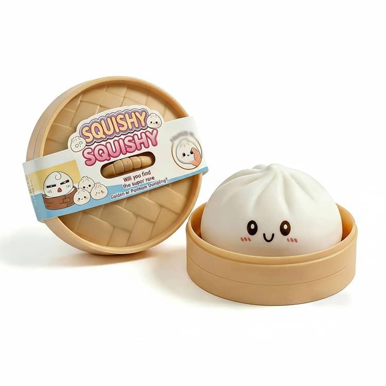 餃子型スクイーズおもちゃ 8点セット 肉まん キラキラ かわいい