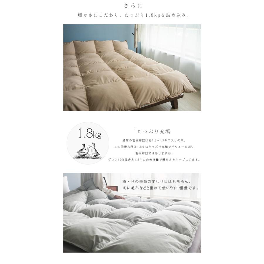 羽毛布団 シングル ダウン10 掛け布団 冬用 羽根布団 掛ふとん シングル 冬用 来客用布団 Fu 90sdf Sl 羽毛工房 通販 Yahoo ショッピング