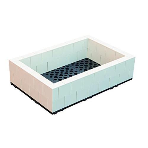 システムファーム（組立て式花壇・菜園） 60cm×90cm×2段 セット アイボリー 組立て式花壇 菜園 60cm×90cm×2段 セット アイボリー