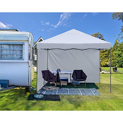 ABCCANOPY タープテント ワンタッチ サイドシート2枚付き センターロック 3m/2.5m/2m 3段階調節 キャスターバッグ付? 