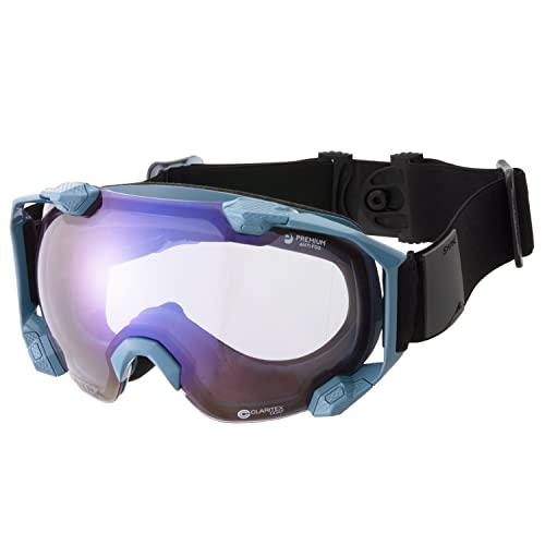 [スワンズ] 日本製 スノーゴーグル C2N-MDH-CU ABL ULTRAライトパープル調光 スキー スノーボード 