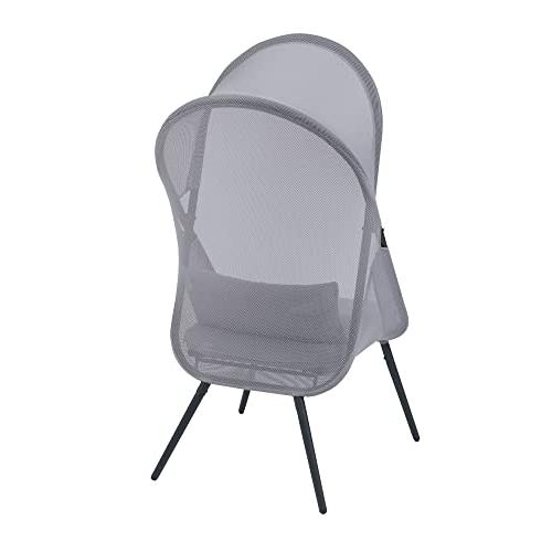 AZUMAYA ルーフフォールディングチェア グレー RKC-539LGY 