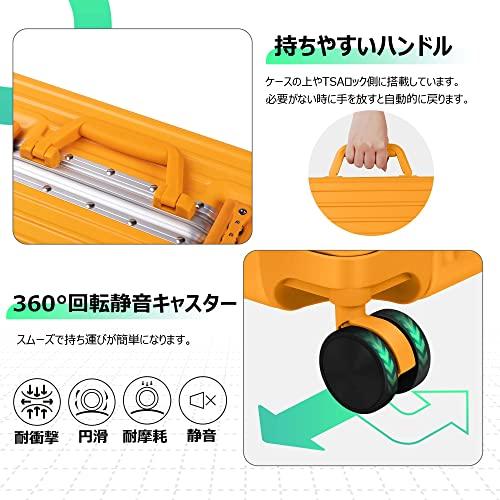 [AnyZip] スーツケース キャリーバッグ キャリーケース 軽量 大型 静音 ダブルキャスター 耐衝撃 360度回転 TSAロ? 