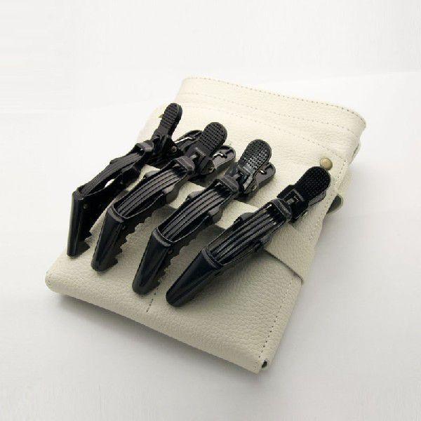 ダッカール ヘアクリップ DEEDS C-0010 プロ用 ワニクリップ ブラック 美容師 理容 理容師 散髪 前髪 メール便可 | 