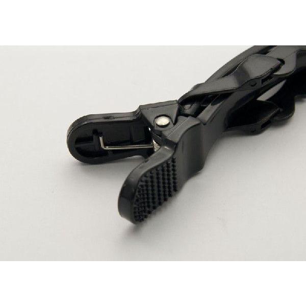 ダッカール ヘアクリップ DEEDS C-0010 プロ用 ワニクリップ ブラック 美容師 理容 理容師 散髪 前髪 メール便可 |  | 03