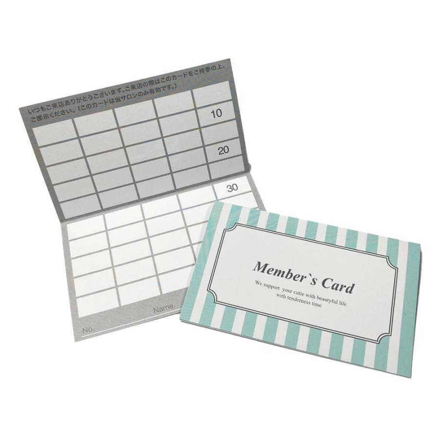 DEEDS 紙製ポイントカード 二つ折りカード 50マス PCA-012 250枚