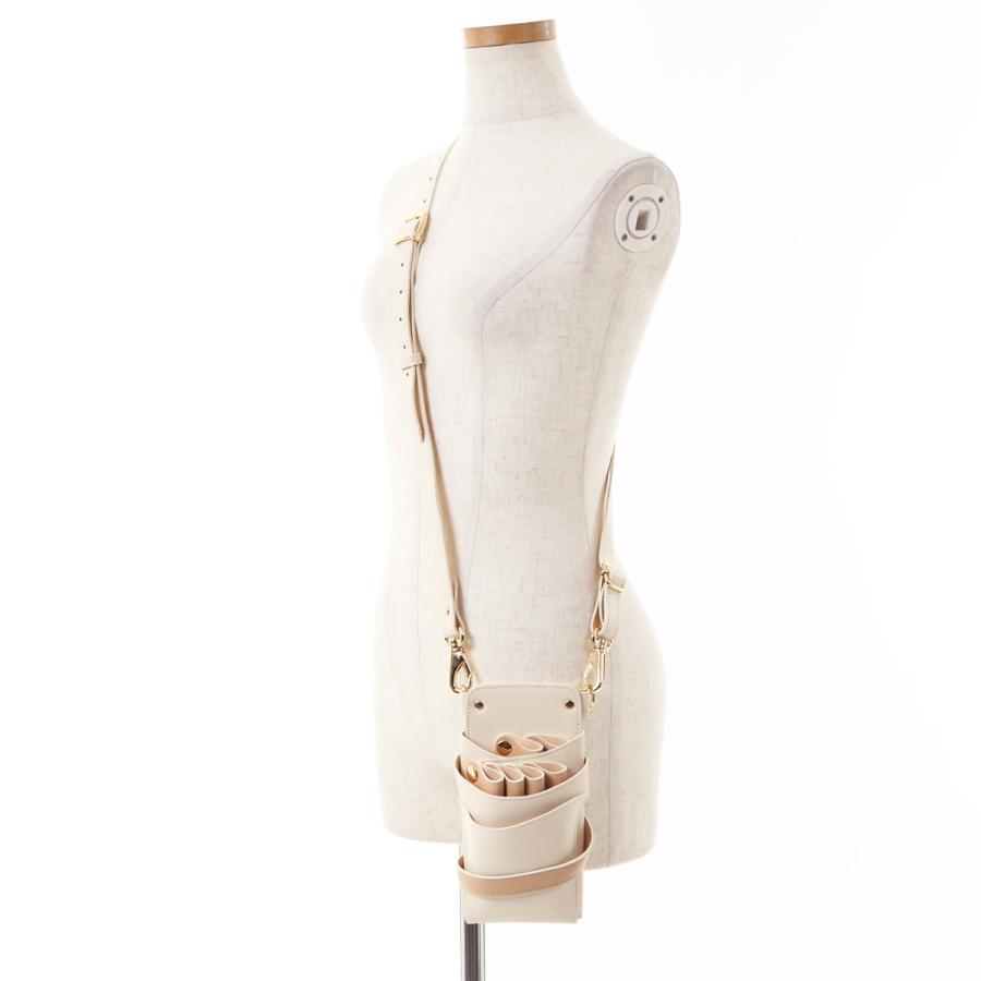 DEEDS シザーケース Luxury Style シエーナ チェーン付き アイボリー