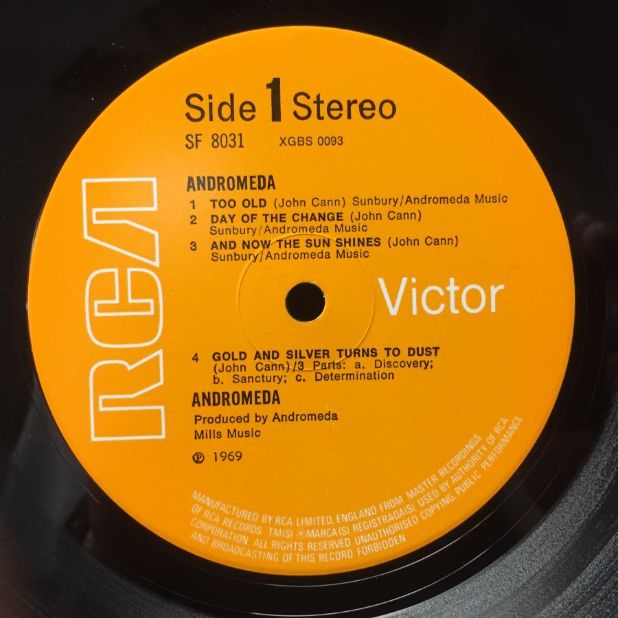 （新品,未開封） ANDROMEDA / ANDROMEDA (UK-ORIGINAL/1969 UK.RCA/MAT2E/2E) 【PET1791883184】(62920円)