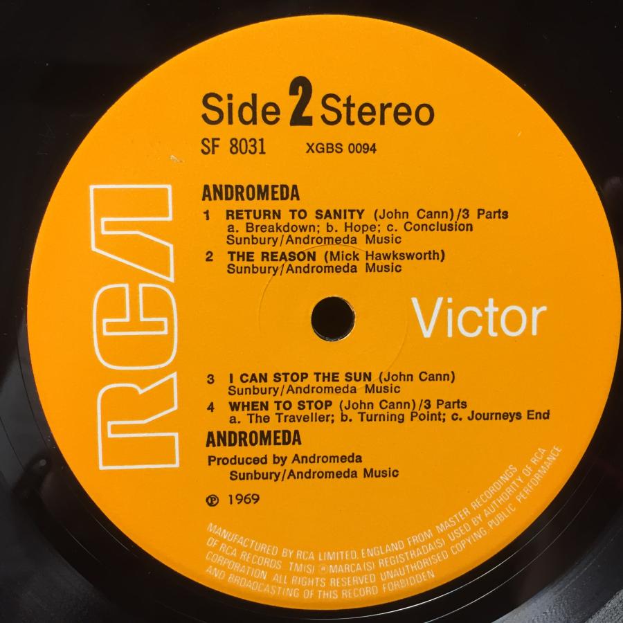 （新品,未開封） ANDROMEDA / ANDROMEDA (UK-ORIGINAL/1969 UK.RCA/MAT2E/2E) 【PET1791883184】(62920円)