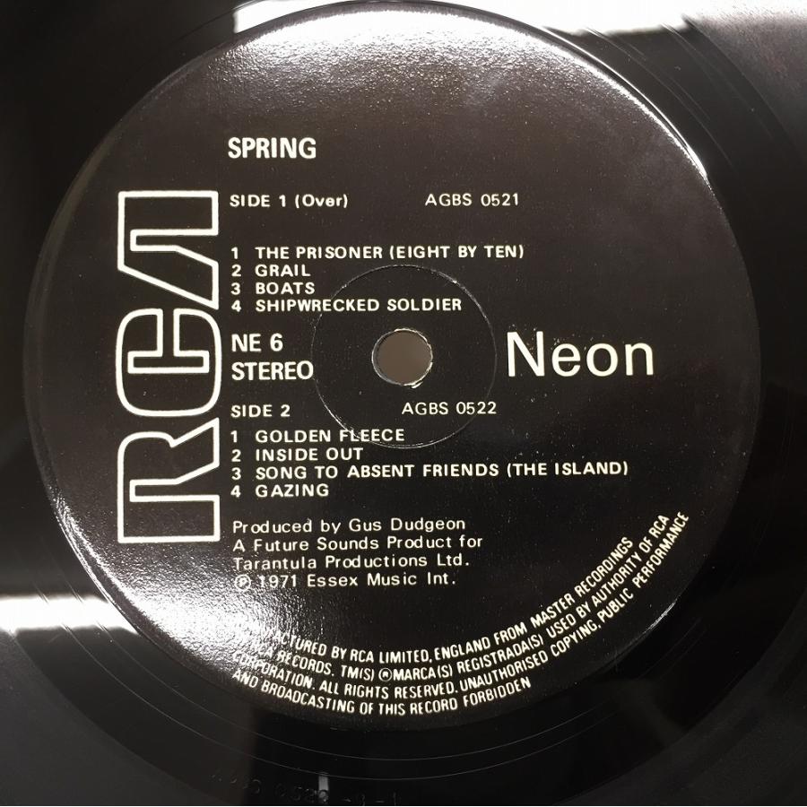 【最安値挑戦中】 SPRING (PROG: UK) / SPRING (UK-ORIGINAL/RCA.NEO BLACKラベル，MAT1/1，黒INNER，3面開きジャケット) 【LWH3025492605】(106237円)