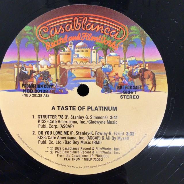 KISS / A TASTE OF PLATINUM (US-ORIGINAL/PROMO ONLY 4TRK-EP/"KISS"SILVER SLEEVE,78年激レアプロモ)の画像