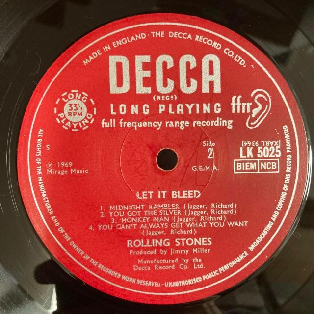 ROLLING STONES / LET IT BLEED (UK-ORIGINAL) : diskunion ROCK in