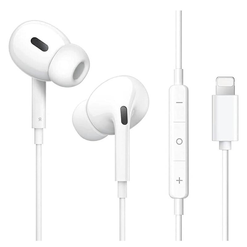 iPhone 用 有線イヤホン 通話・音楽再生 マイク付き 重低音 ステレオ