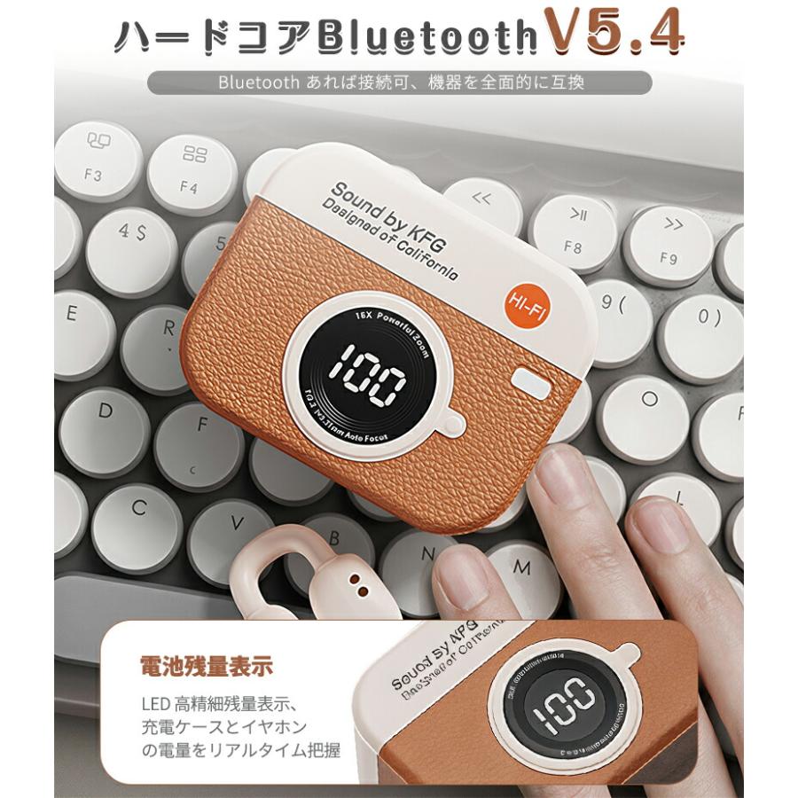 Bluetooth 5.4】骨伝導ブルートゥースイヤホン ワイヤレス ハイファイ