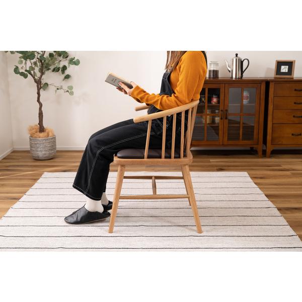 ダイニングチェア 1脚 ウィンザーチェア ソフトレザー チェア 椅子