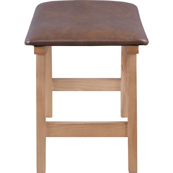 スツール 1脚 ダークブラウン 天然木 ソフトレザー チェア 椅子 イス