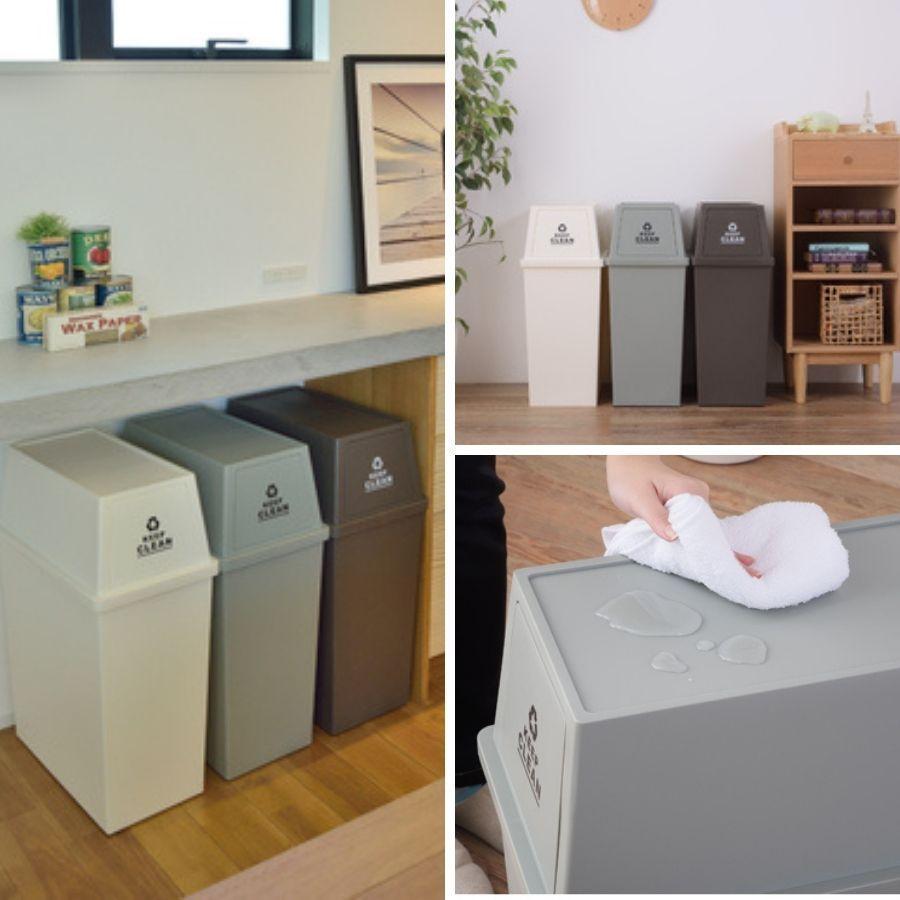 ゴミ箱 ダストボックス スタッキングペール 45L ホワイト 2個セット おしゃれ シンプル_1