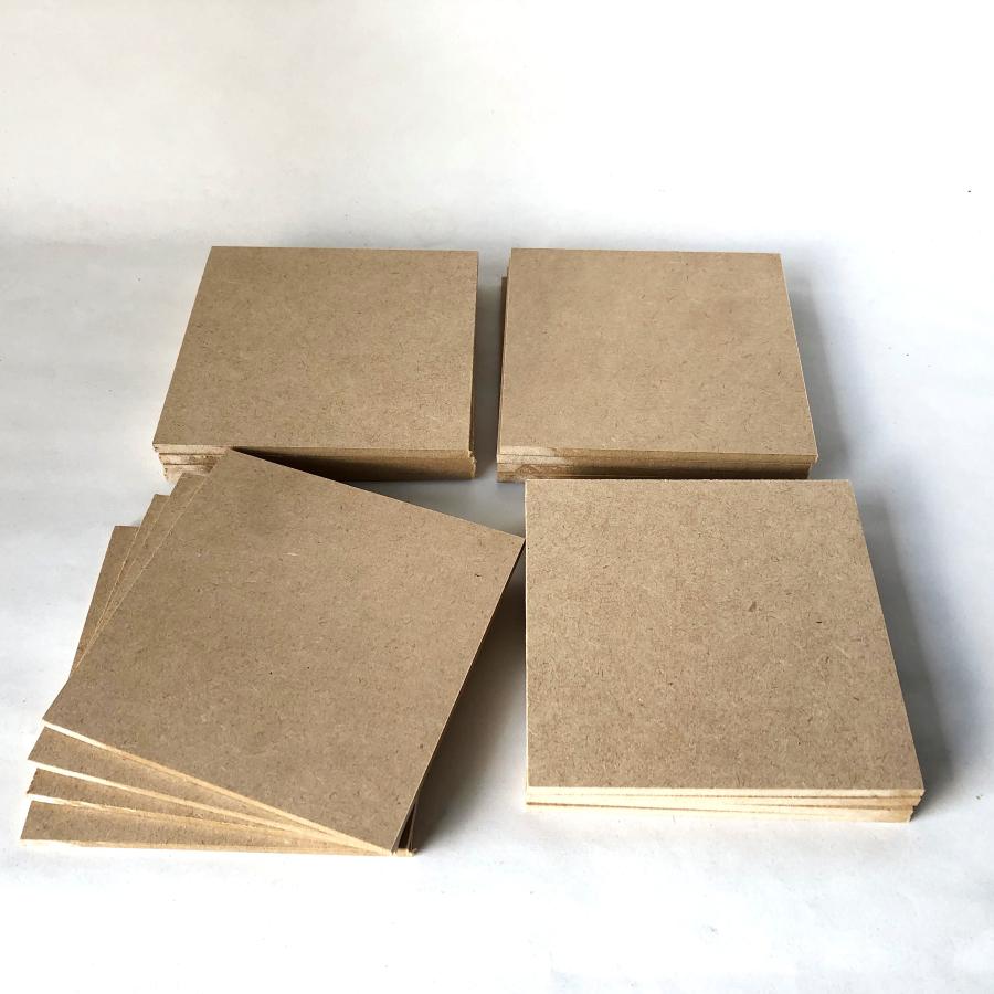 MDF 4mm厚 約90mm×約90mm 16枚セット N.P.ウッド MDFボード MDF板 板 diy 工作 日曜大工 材料 木材 端材 ...