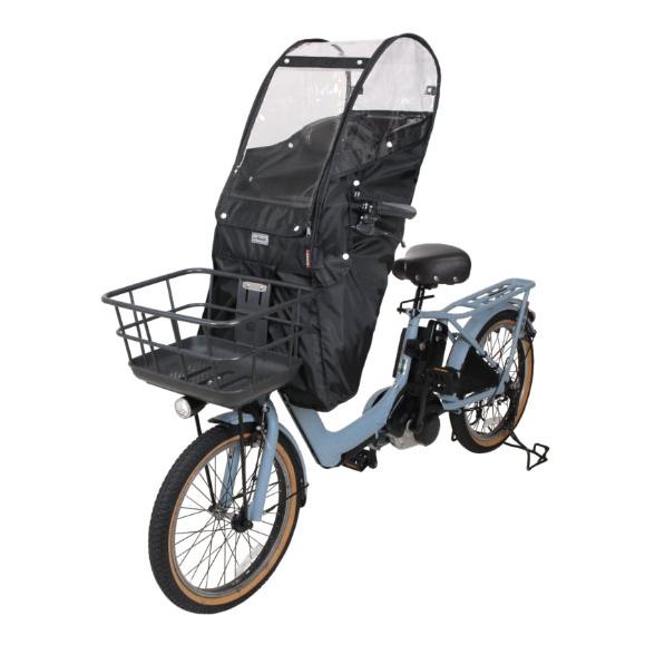 ＊ご予約2週間＊ D-5FA-BB02 ブラック Bスタイル 前シート用 あと付けタイプ フロントチャイルドシート レインカバー D5FABB02 MARUTO op | MARUTO（バイク、自転車） | 11