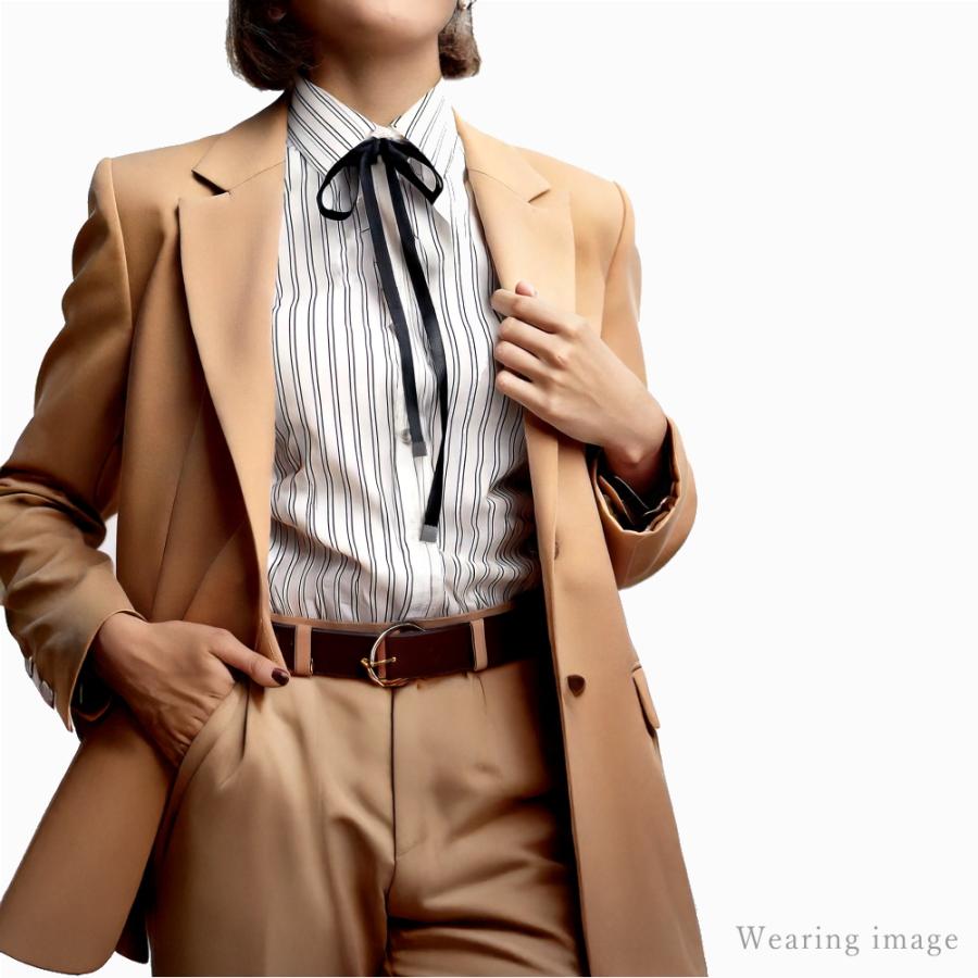 リボンタイ メンズ レディース 綿 コットン 長い ロング 0.9cm幅 無地 細幅 日本製 メール便 dplus arts |  | 17