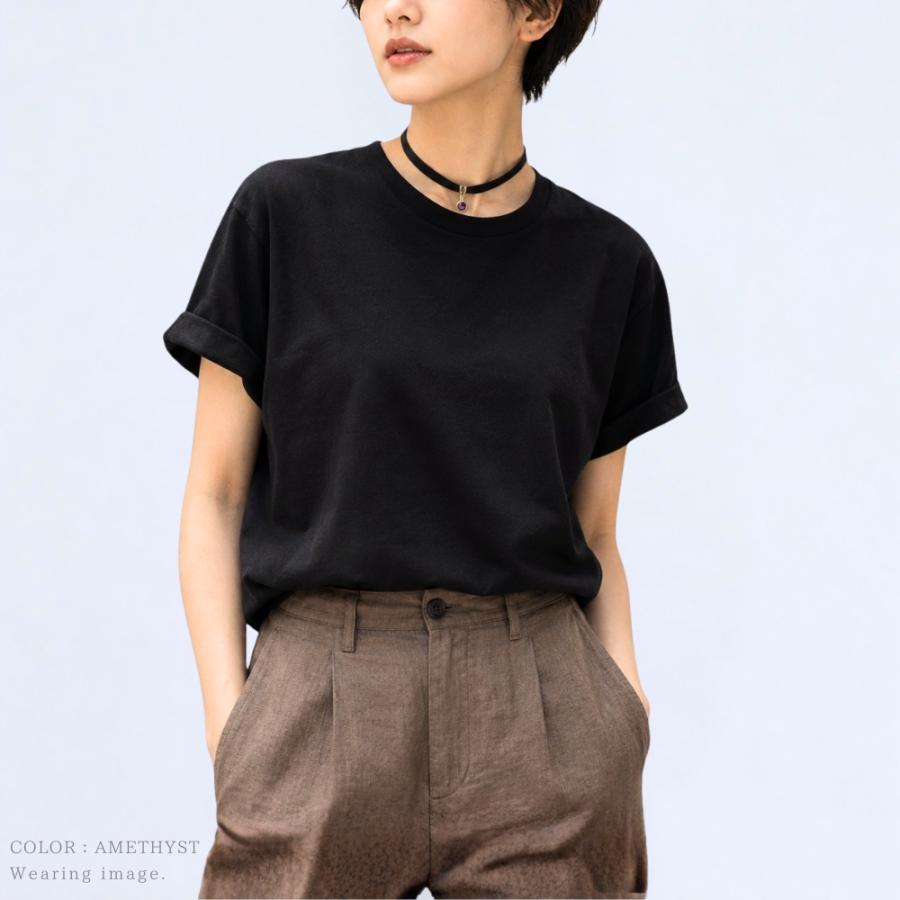 チョーカー ベロア 黒 ベルベット リボン チャーム付 クリスタルガラス メンズ レディース キッズ 細い 0.9cm幅 長さ 3サイズ 日本製 メール便 dplus arts |  | 36