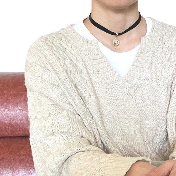 チョーカー 黒 ベロア ベルベット リボン チャーム付 メンズ レディース キッズ 細い 0.9cm幅 長さサイズ ベロア 日本製 メール便 dplus arts |  | 27