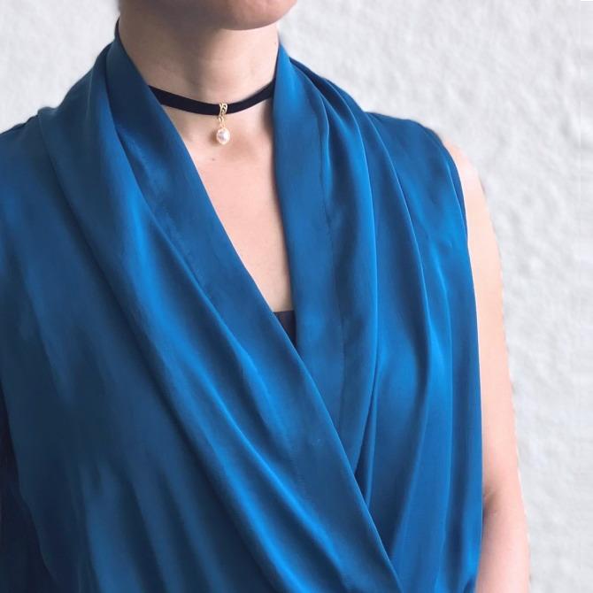 チョーカー 黒 ベロア ベルベット リボン チャーム付 メンズ レディース キッズ 細い 0.9cm幅 長さサイズ ベロア 日本製 メール便 dplus arts |  | 28