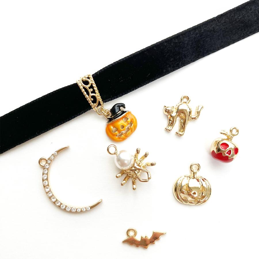 【☆専用☆】ハロウィチョーカー　140本 チョーカー ハロウィン チャーム付き 衣装 コスプレ 仮装 の