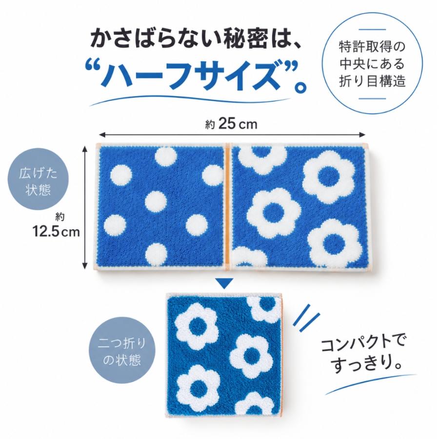 今治タオル（imabari towel） ハンカチ Otta オッタ マップ ハーフ 2