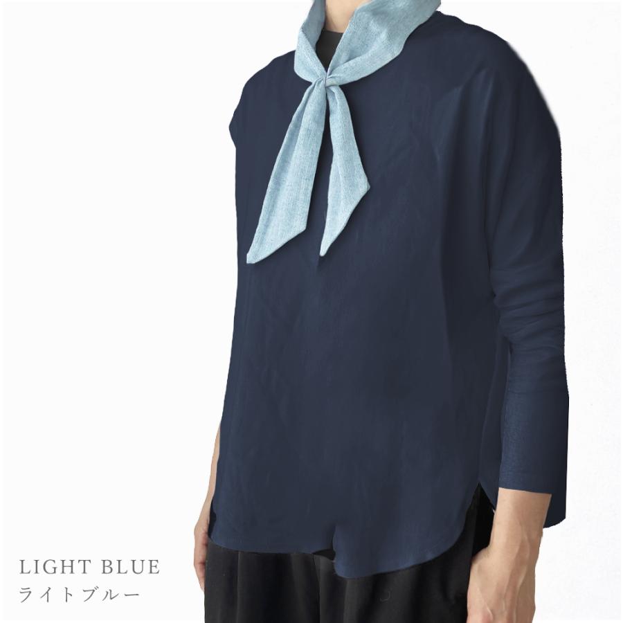 スカーフ リングで簡単装着 秋 春 ひんやり 保冷剤(2個付き) 保冷剤専用ポケット おしゃれ 綿 麻 無地 高島ちぢみ 日本製 メンズ レディース 日本製 |  | 05