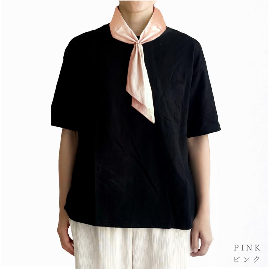 スカーフ リングで簡単装着 秋 春 ひんやり 保冷剤(2個付き) 保冷剤専用ポケット おしゃれ 綿 麻 無地 高島ちぢみ 日本製 メンズ レディース 日本製 |  | 08