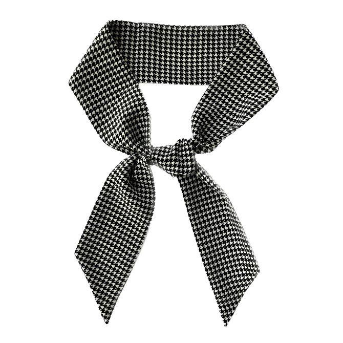 ミニ スカーフ タイ メンズ レディース 千鳥格子 チェック柄