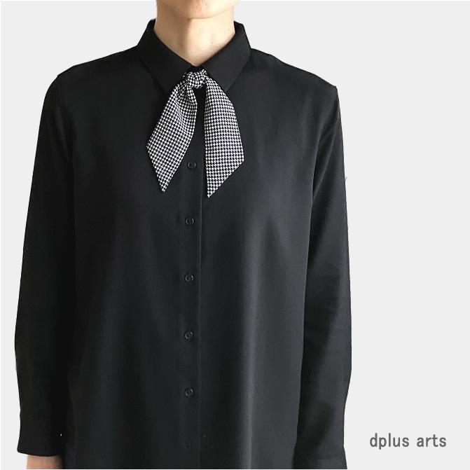 ミニ スカーフ タイ メンズ レディース 千鳥格子 チェック柄 日本製 幅5cm 長さ85cm メール便 dplus arts |  | 03