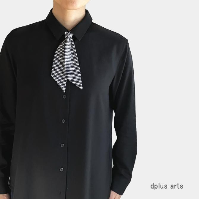 ミニ スカーフ タイ メンズ レディース 千鳥格子 チェック柄 日本製 幅5cm 長さ85cm メール便 dplus arts |  | 05