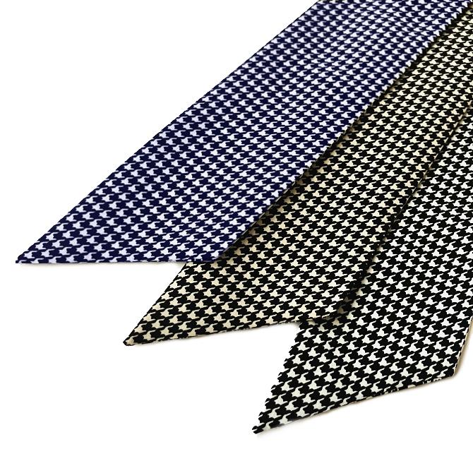 ミニ スカーフ タイ メンズ レディース 千鳥格子 チェック柄 日本製 幅5cm 長さ85cm メール便 dplus arts |  | 06