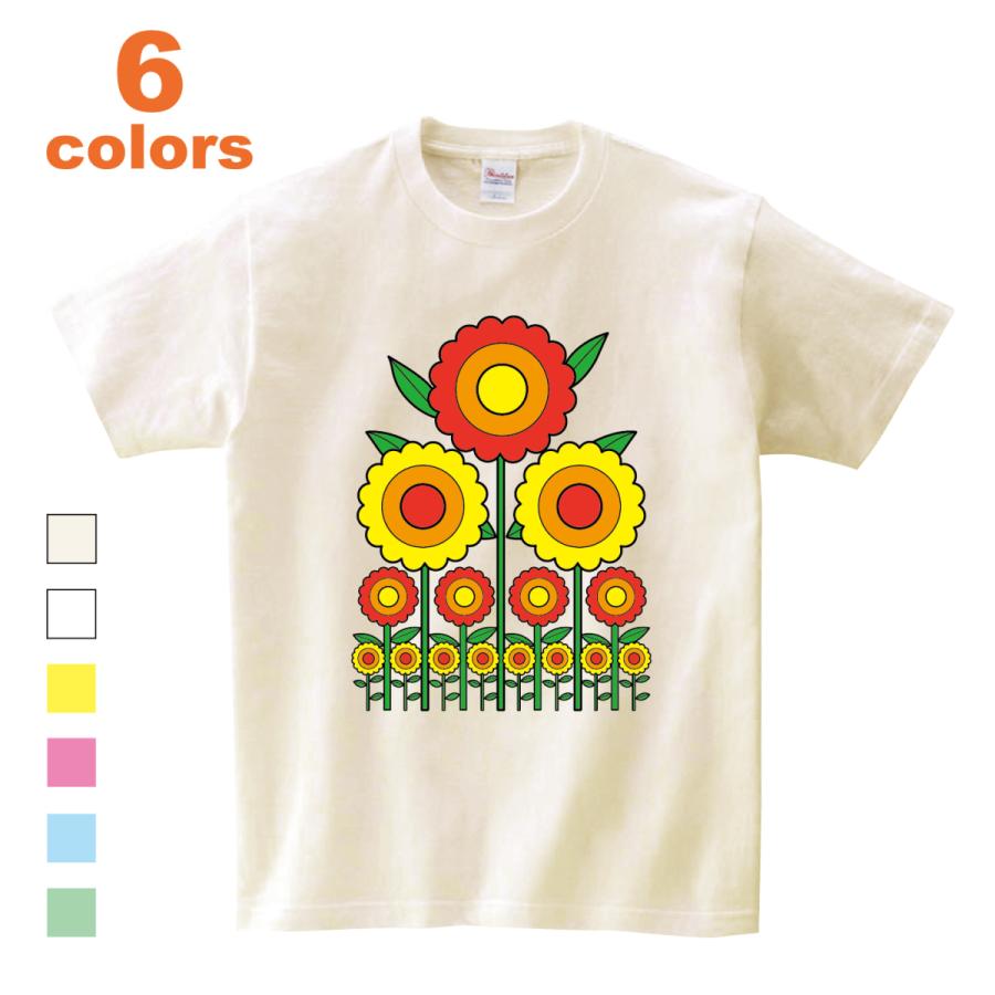 Tシャツ 花 レトロ 昭和 かわいい プリント メンズ レディース 子供 キッズ イラスト ビック Big 大きいサイズ Sugimaru 56 Designers T Shirt Sugimaru56 D Pop 通販 Yahoo ショッピング