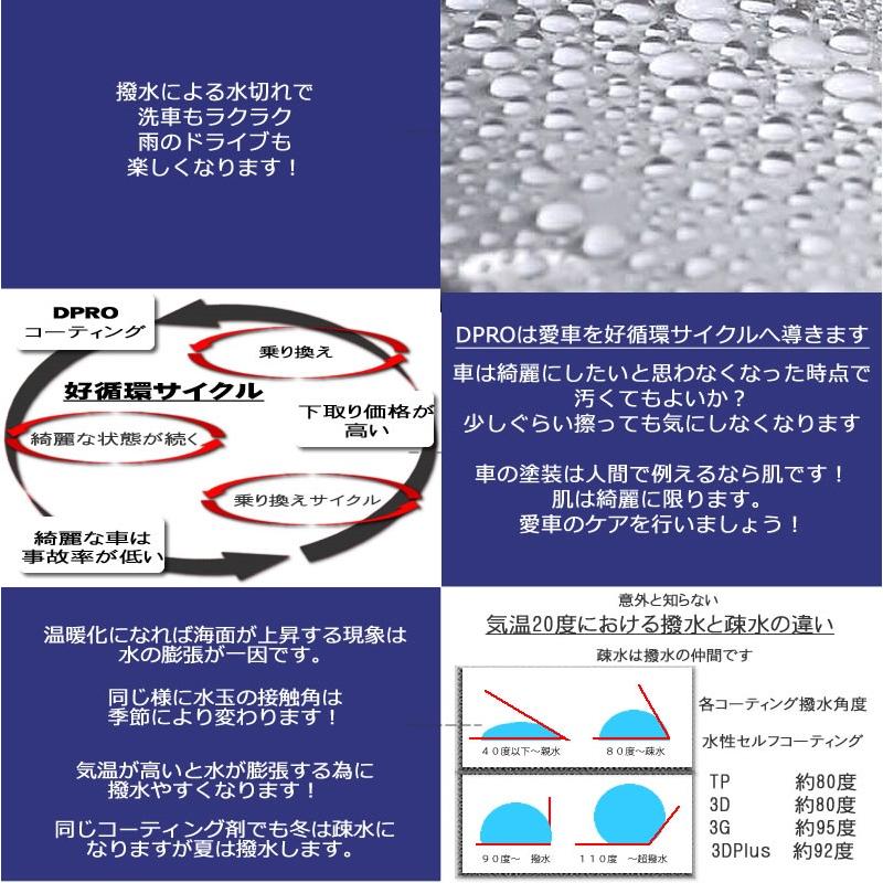 ガラスコーティング剤 車 DPROプレミアム3G 限界の艶と撥水効果長持ち