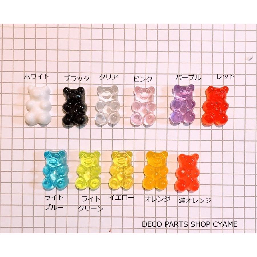 デコパーツ くまちゃんグミ風パーツ1個 Dp Bagumpp デコパーツショップcyame 通販 Yahoo ショッピング