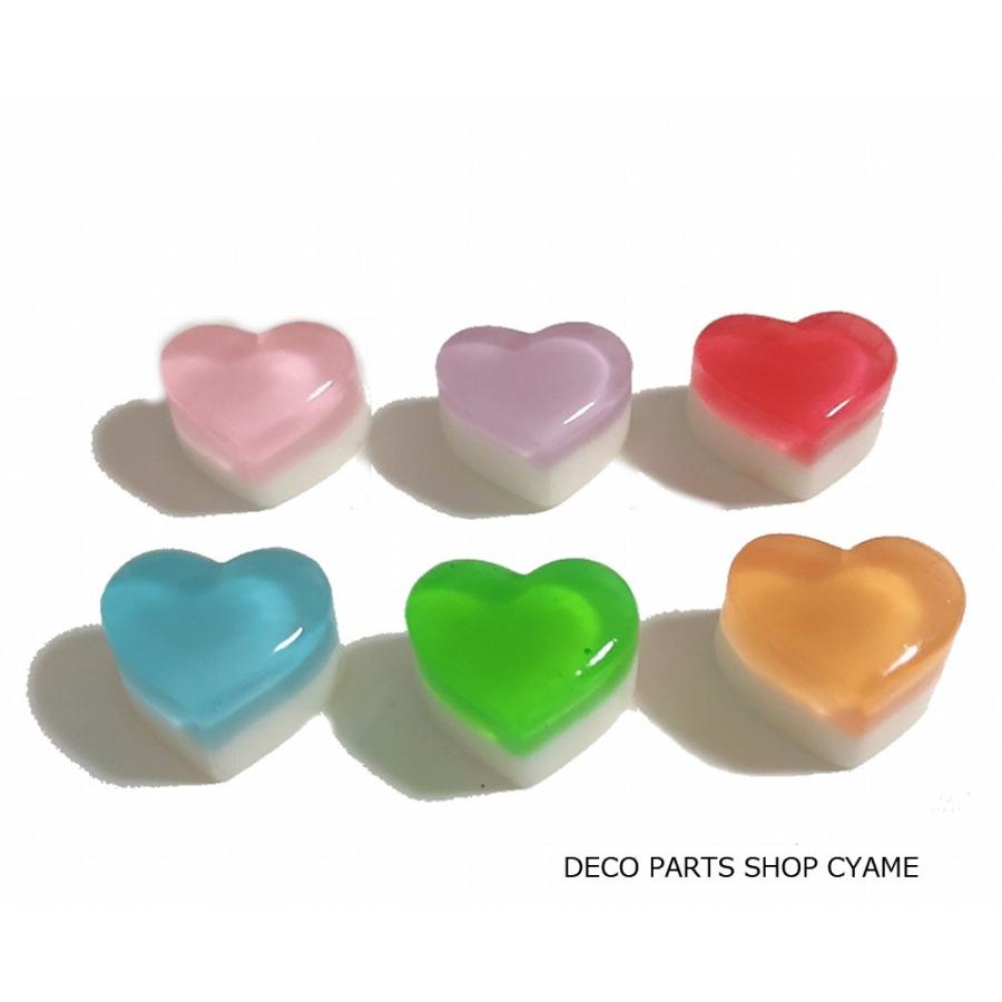 デコパーツ ハート型二層キャンディ飴玉1個 Dp Heart2candy デコパーツショップcyame 通販 Yahoo ショッピング
