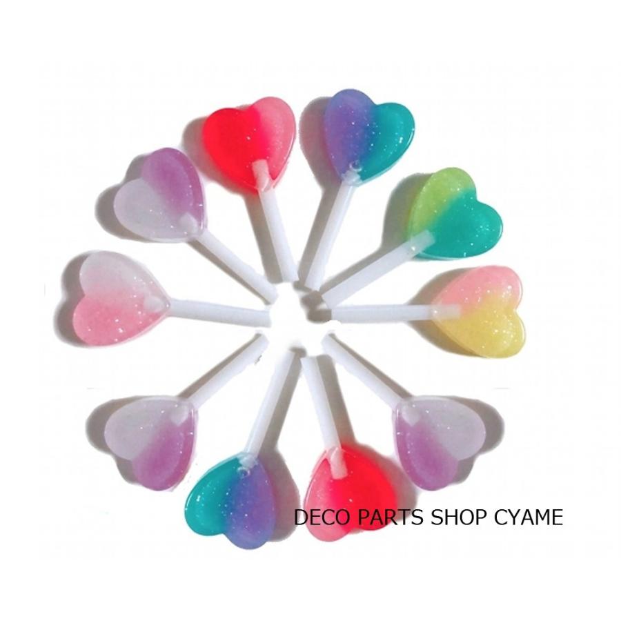 デコパーツ 2色ハートキャンディ10個mix1セット Dp Heartcandy2smix デコパーツショップcyame 通販 Yahoo ショッピング