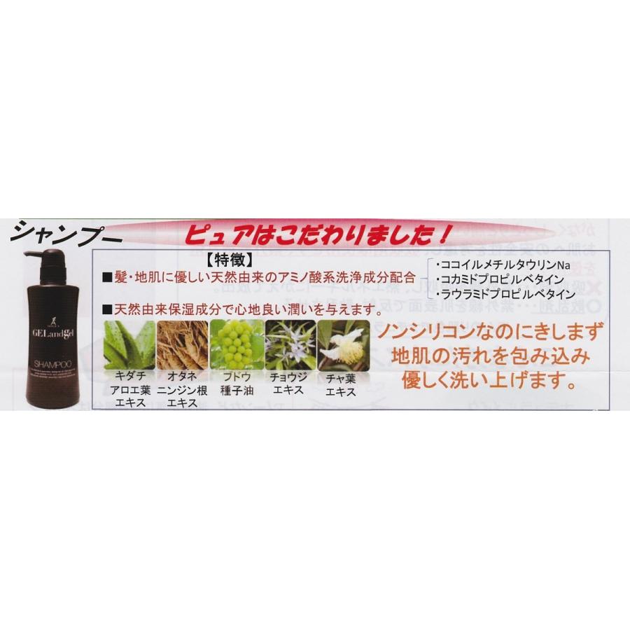 ノンシリコン ゲルアンドゲル ノンシリコン ヘアーシャンプー ５００ｍｌ｜dr-grace｜02