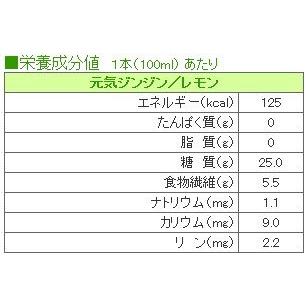 ヘルシーフード株式会社 元気ジンジン レモン 100ml｜dr-meal｜02