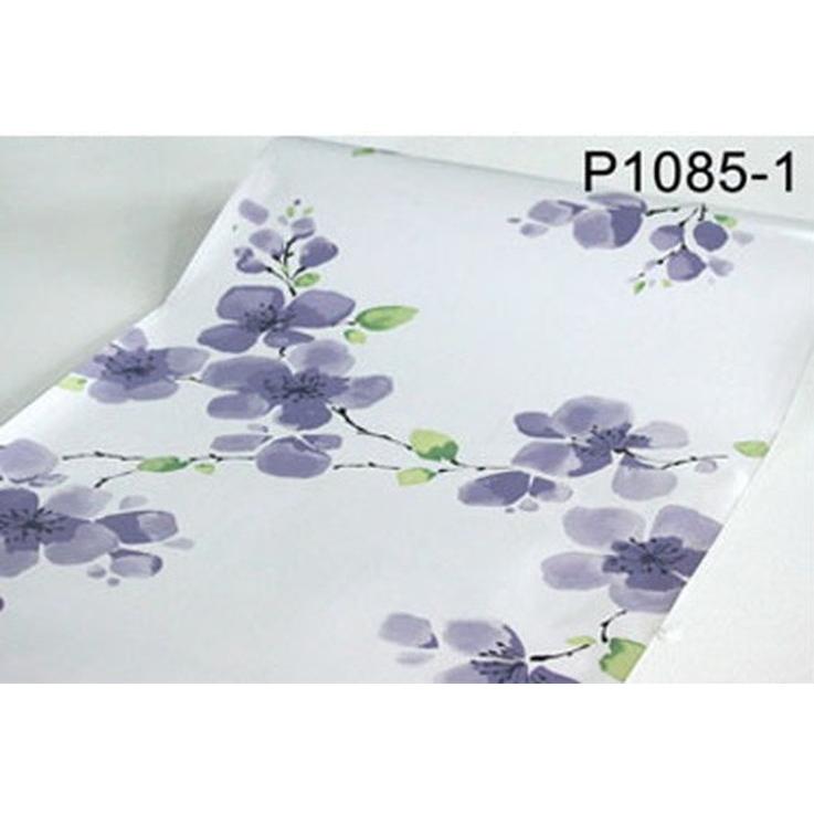 10m P1085 1 紫 フラワー 花柄 壁紙 シール リフォーム 多用途 ウォールステッカー はがせる リメイクシート P1085 1 Dr777ショッピング 通販 Yahoo ショッピング
