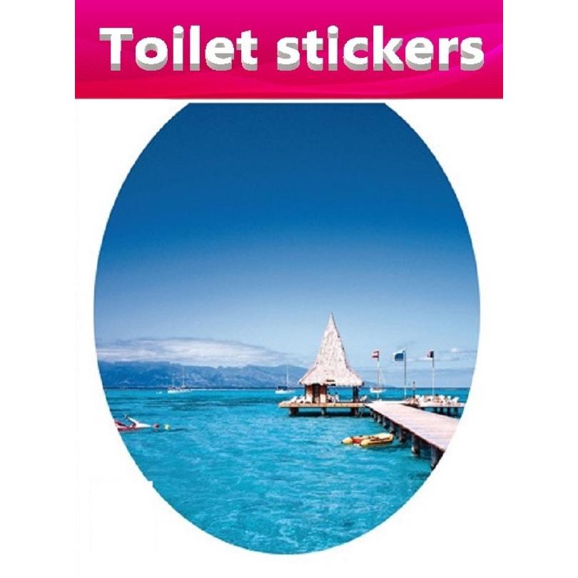 お得な情報満載 ３d ウォールステッカー トイレ ヨット 海 騙し絵 トリックアート はがせる 壁紙 シール 防水 Diy 壁 床 家具 インテリア 天井 Cisama Sc Gov Br