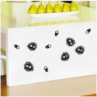 まっくろくろすけ ウォールステッカー 壁 天井 シール リメイク