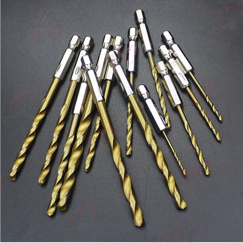 6mm 単品売り 特殊チタン製 六角軸 鉄工用 ドリル刃 工具 ドリルビット キリ 電気ドリル インパクトドライバー 電動 : DR777 ...
